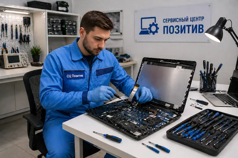 Замена шлейфа матрицы ноутбука в Сертолово