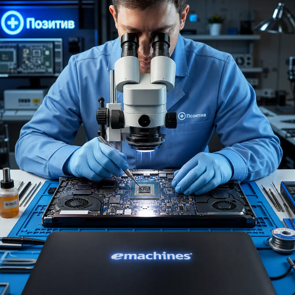 Замена видеокарты ноутбука Emachines в Сертолово