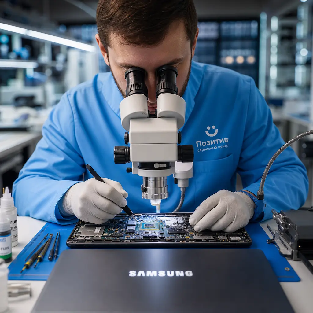 Замена видеокарты ноутбука Samsung в Сертолово