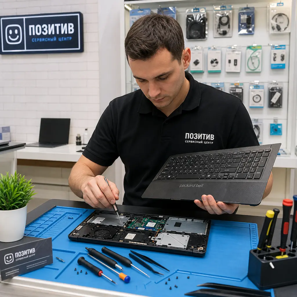 заменить клавиатуру на ноутбуке Packard Bell в Сертолово