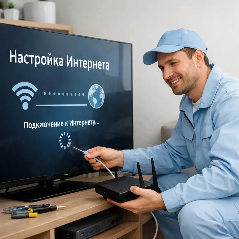 Настройка интернета на ТВ в Сертолово