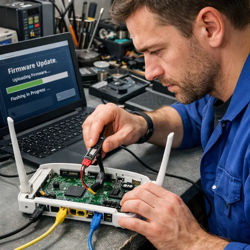 Обновление прошивки роутера в Сертолово