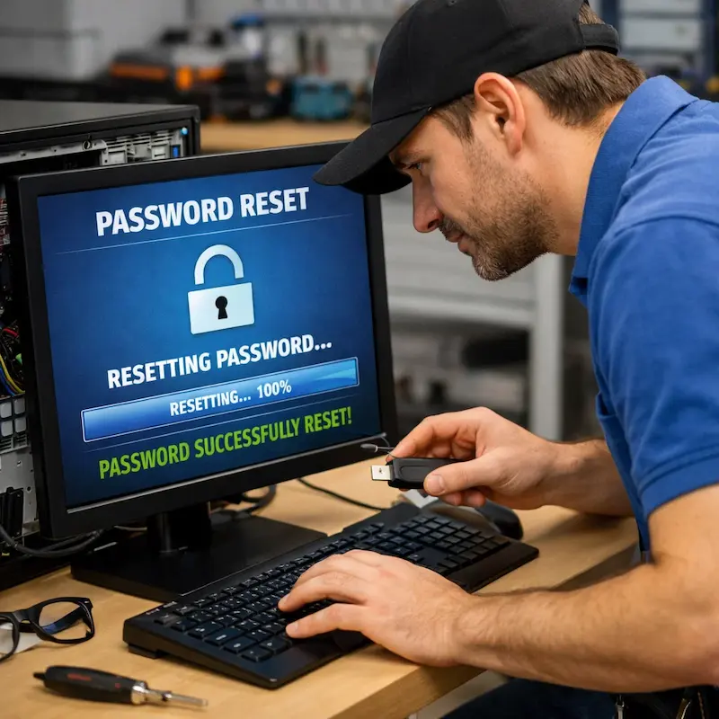 Сброс пароля от компьютера в Сертолово