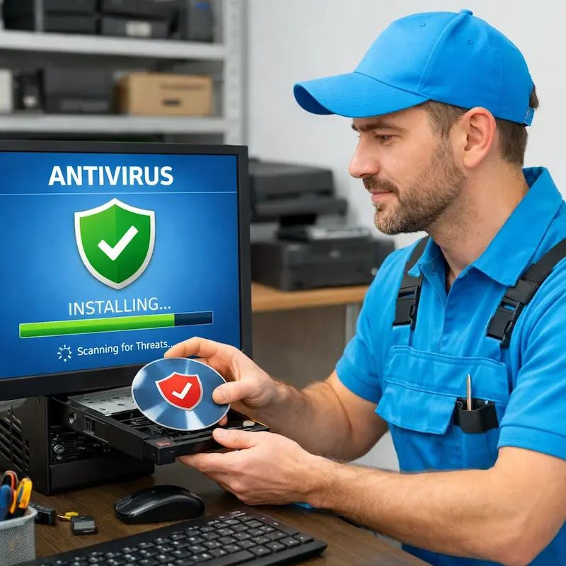Установка антивируса в Сертолово на дому