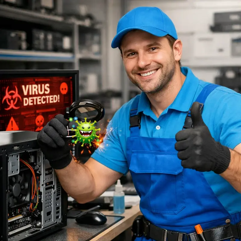 Удаление вирусов с компьютера в Сертолово